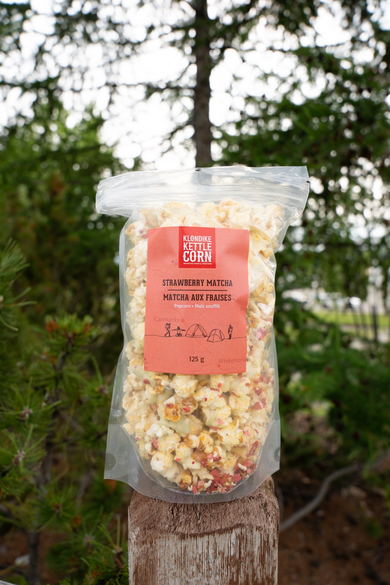 Strawberry Matcha Popcorn