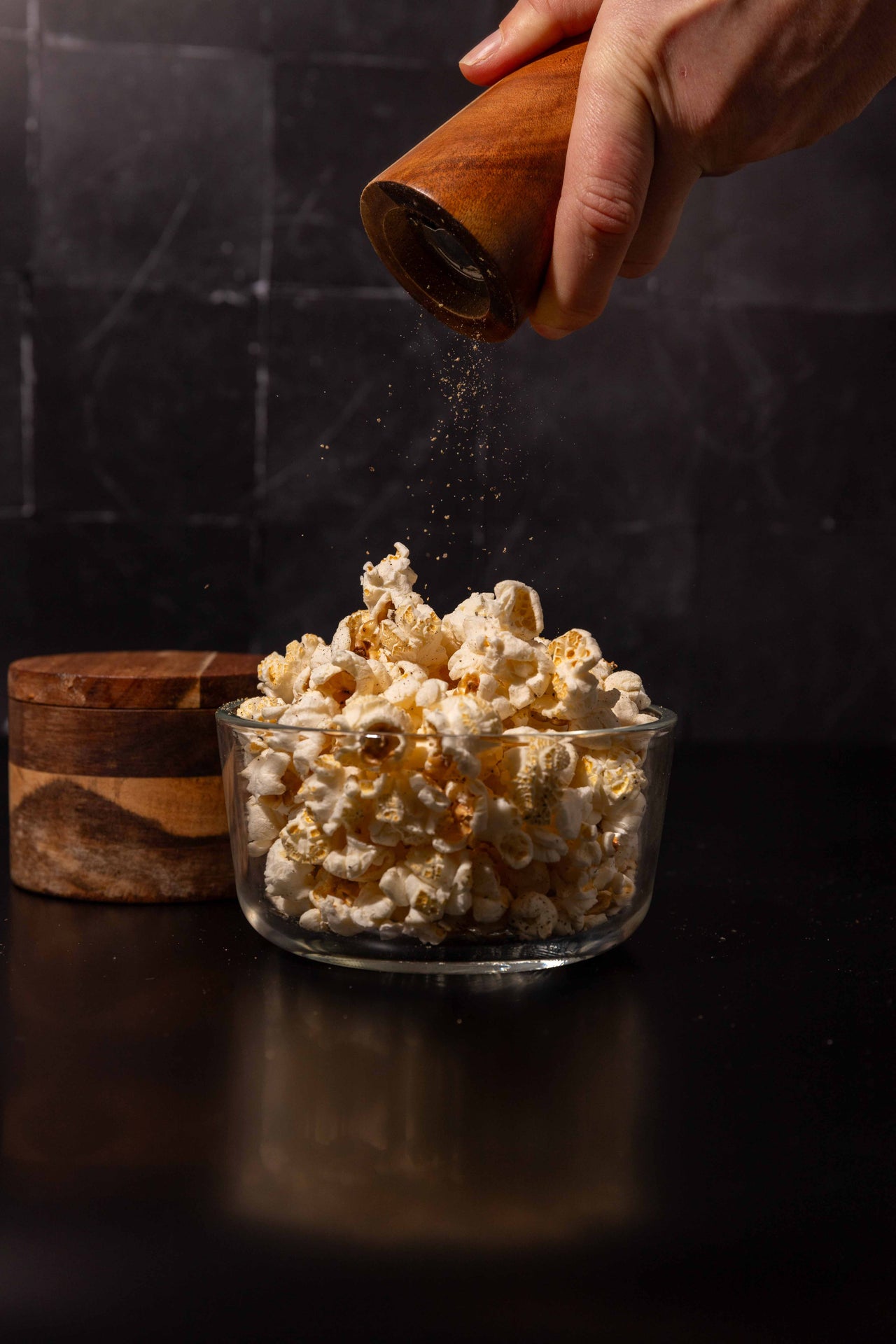 Truffle Oil & Black Pepper popcorn