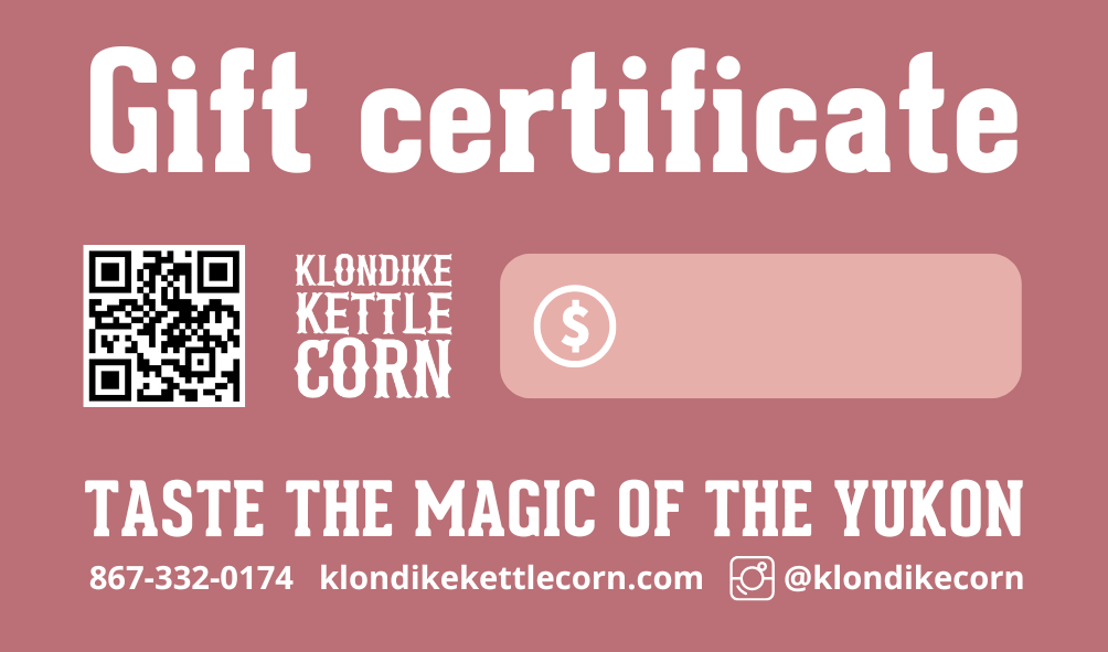 Klondike Kettle Corn gift card